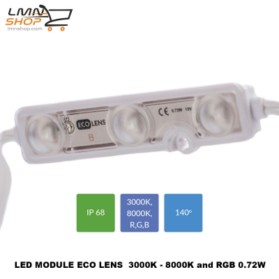 ECO Lens 0,72W/12V 6500K IP68