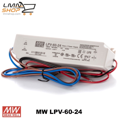 Netzteil LED Mean Well LPV-60-24 60W/24V IP67
